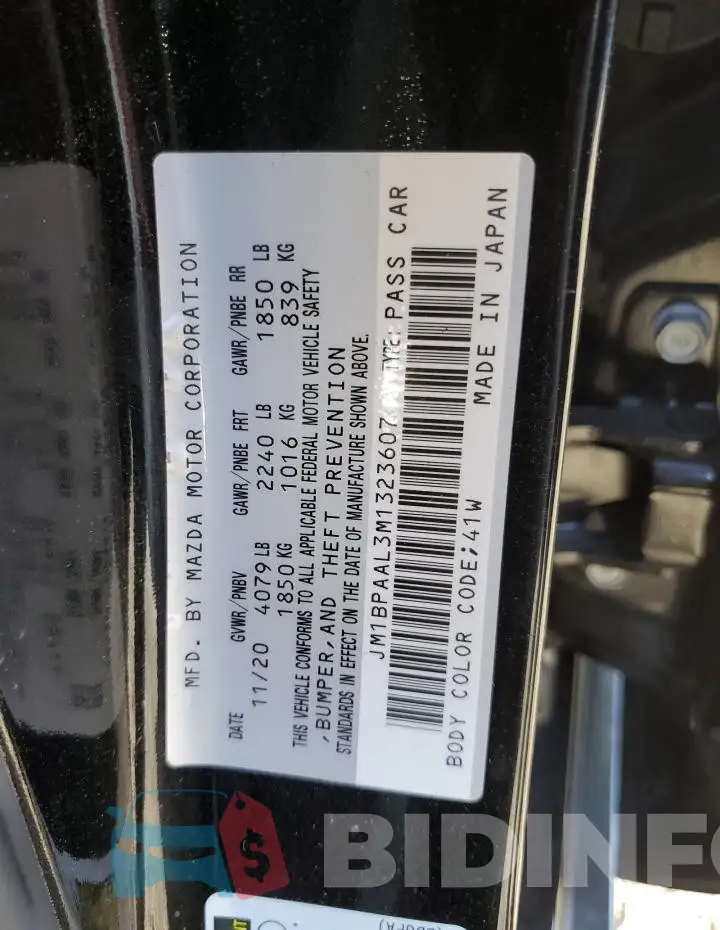 JM1BPAAL3M1323607 Photo# 12