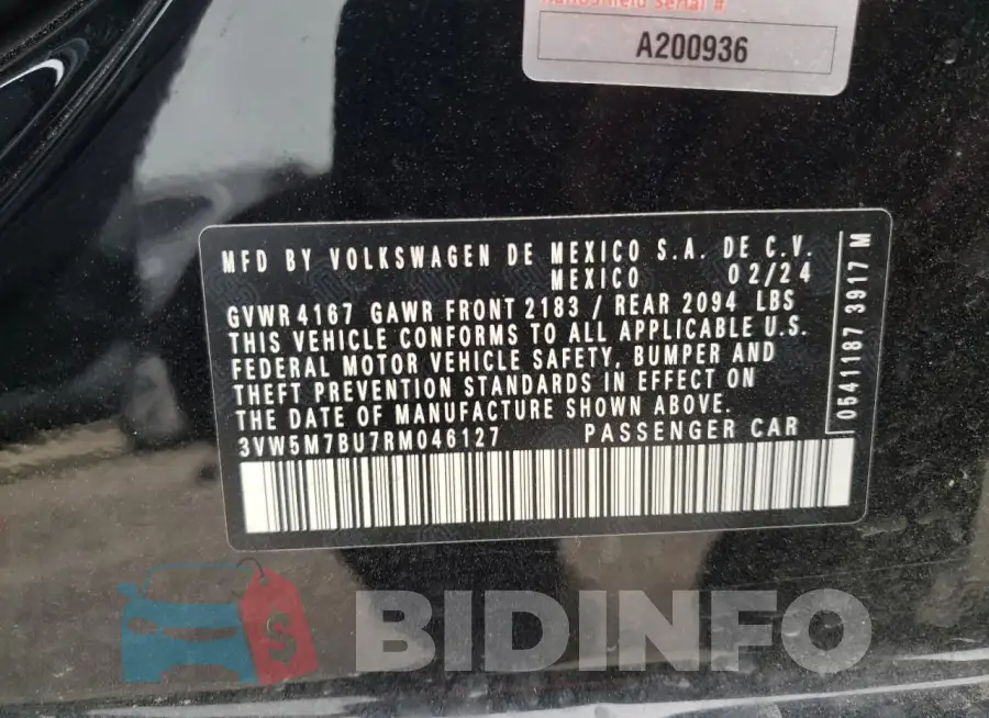 3VW5M7BU7RM046127 Photo# 12