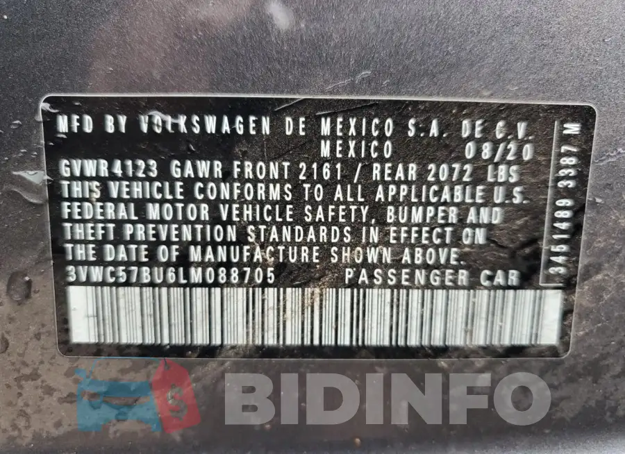 3VWC57BU6LM088705 Photo# 13