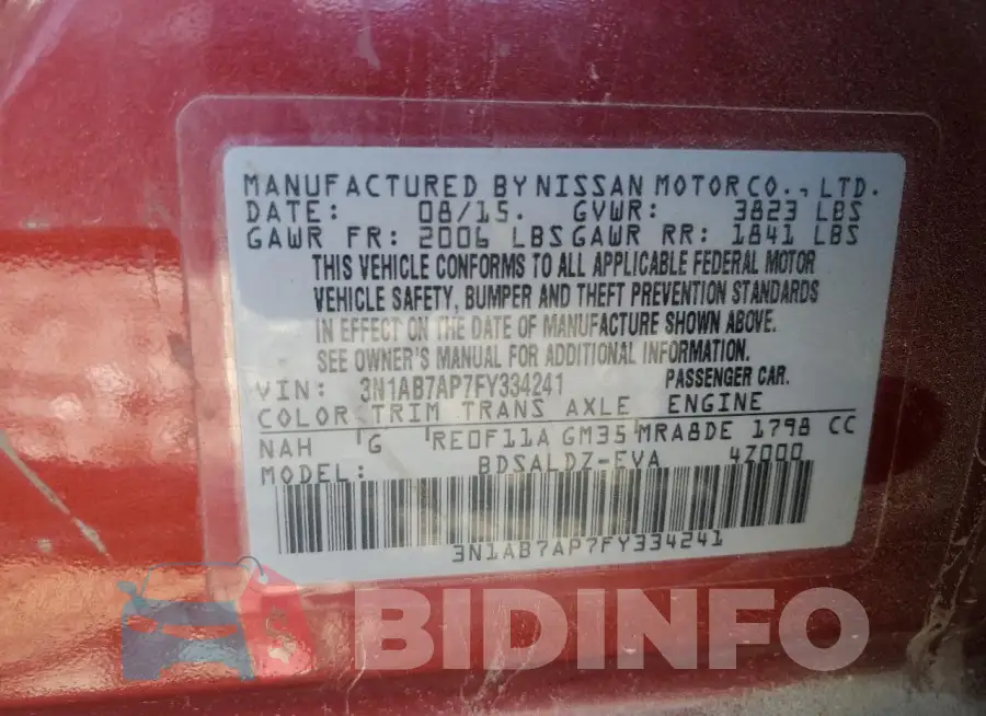 3N1AB7AP7FY334241 Photo# 12
