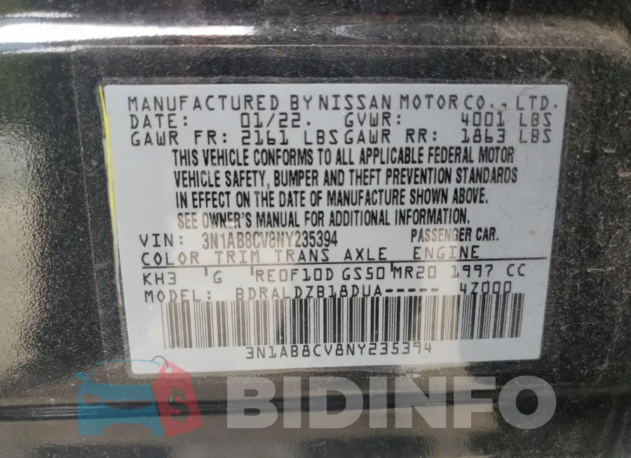 3N1AB8CV8NY235394 Photo# 12