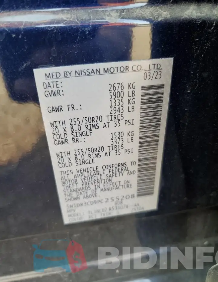 5N1DR3CD9PC255208 Photo# 12