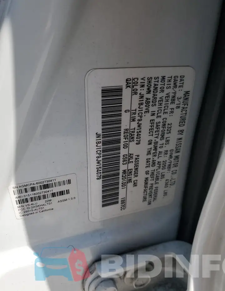 JN1BJ1CP9JW154079 Photo# 13