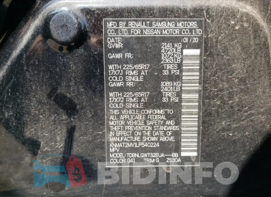 KNMAT2MV1LP540224 Photo# 13