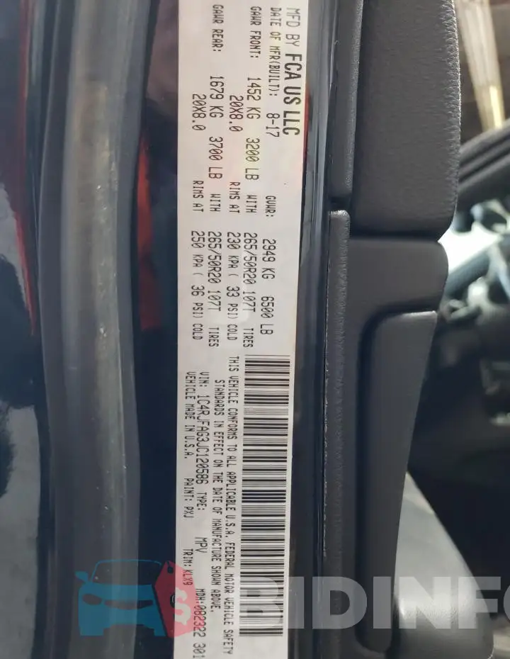1C4RJFAG3JC120586 Photo# 13