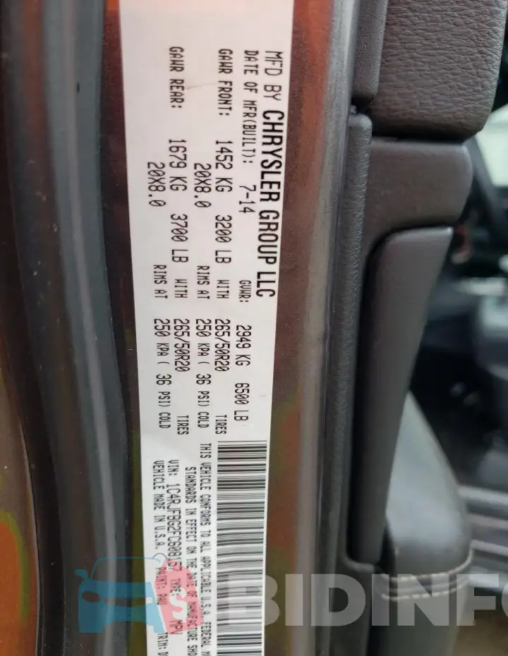 1C4RJFBG2FC608157 Photo# 13