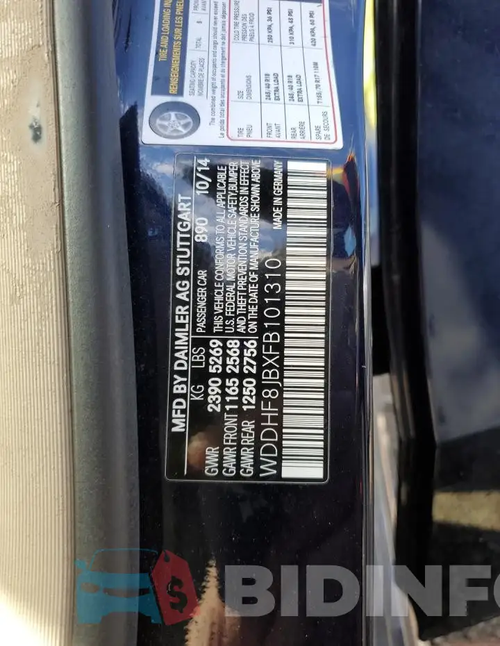WDDHF8JBXFB101310 Photo# 12
