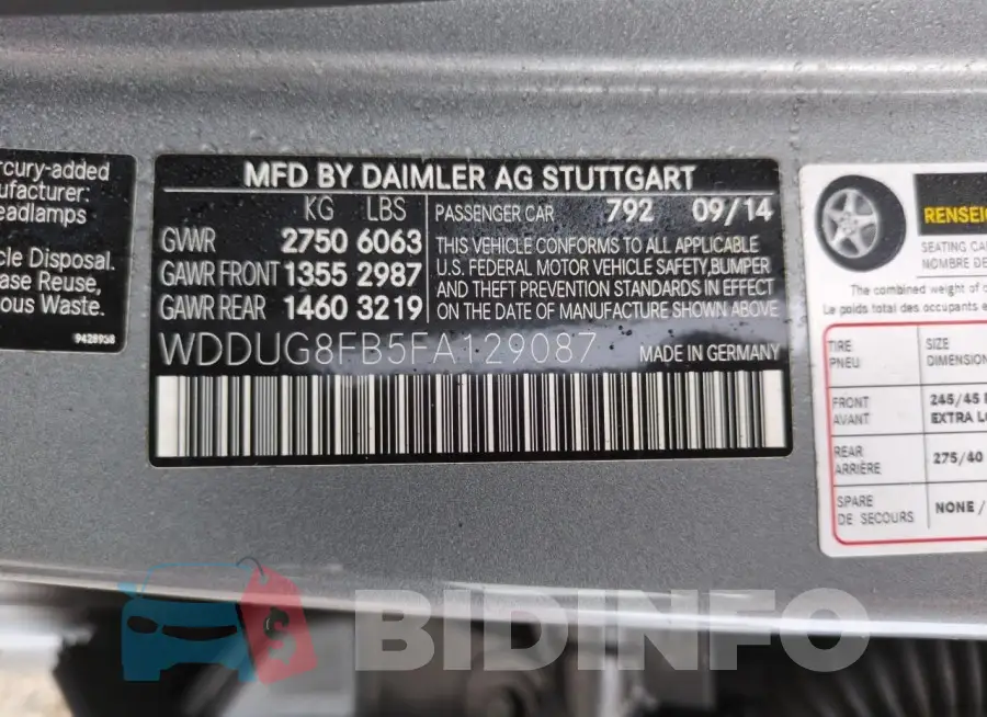 WDDUG8FB5FA129087 Photo# 13