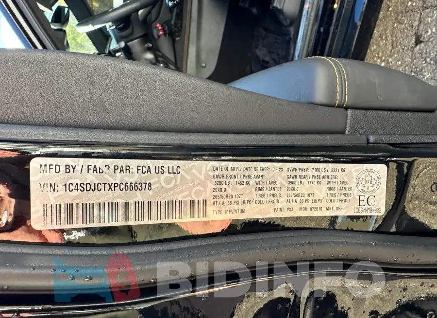 1C4SDJCTXPC666378 Photo# 9