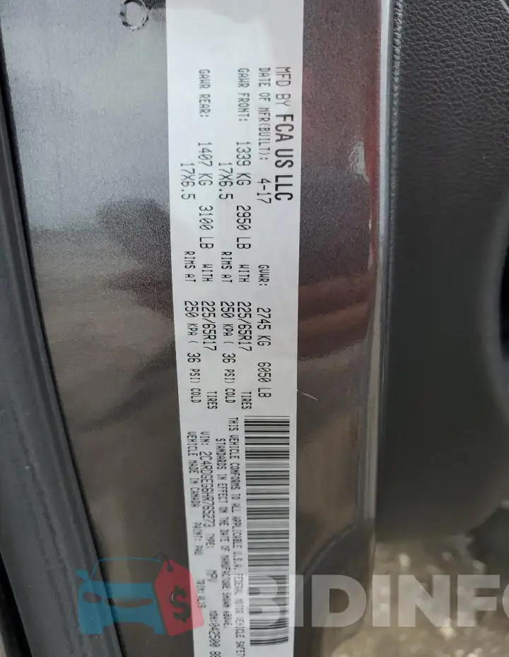 2C4RDGEG6HR765273 Photo# 13