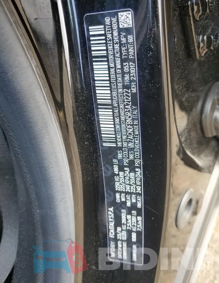 ZACNDFBN5R3A21222 Photo# 13