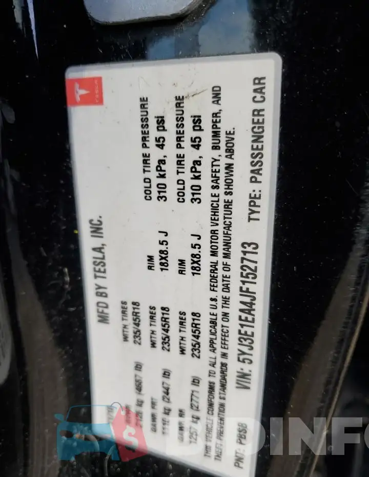 5YJ3E1EA4JF152713 Photo# 13