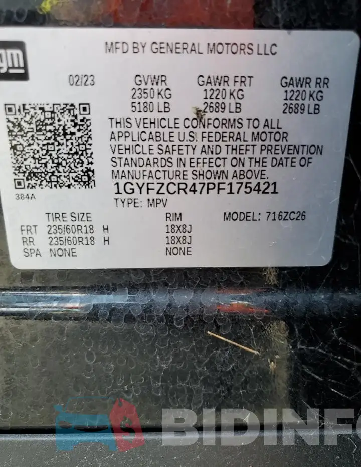 1GYFZCR47PF175421 Photo# 13