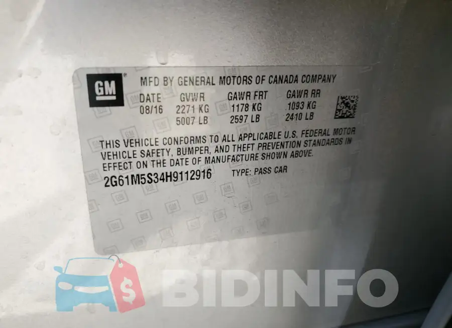 2G61M5S34H9112916 Photo# 12
