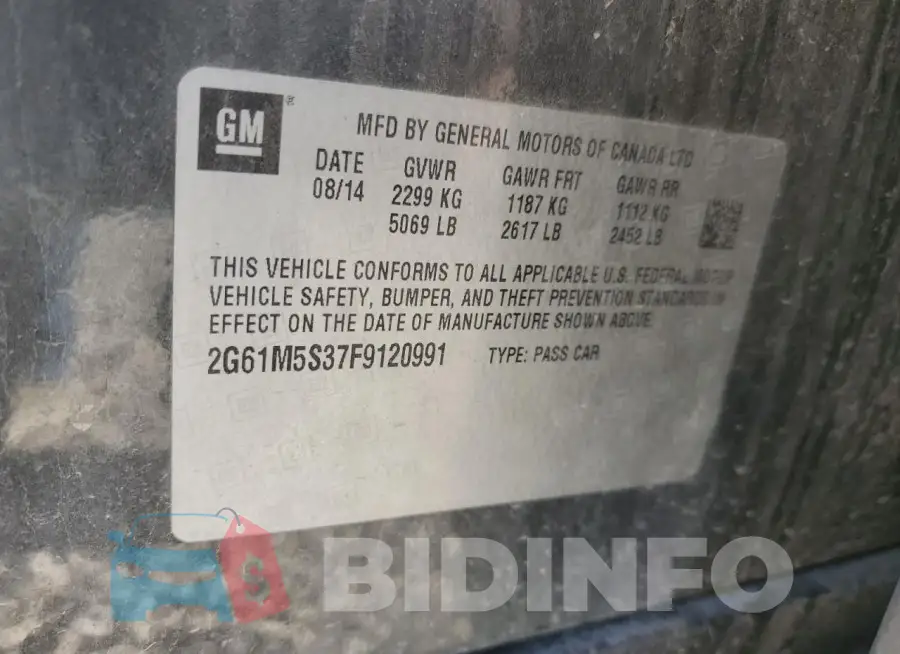 2G61M5S37F9120991 Photo# 13