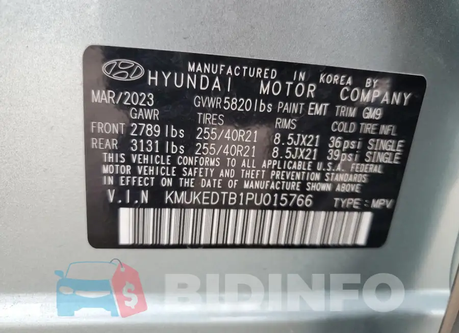 KMUKEDTB1PU015766 Photo# 13