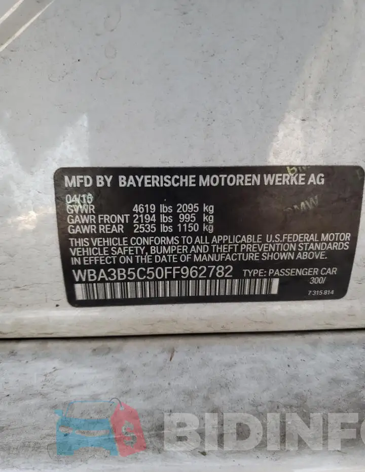 WBA3B5C50FF962782 Photo# 12