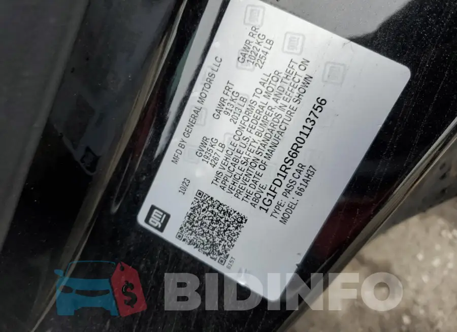 1G1FD1RS6R0113756 Photo# 12