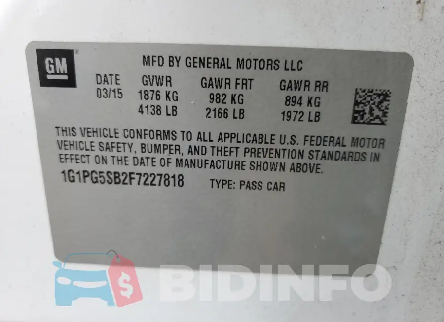 1G1PG5SB2F7227818 Photo# 12