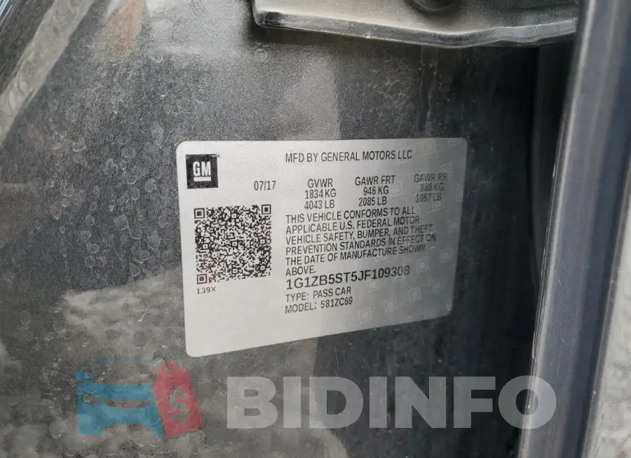 1G1ZB5ST5JF109308 Photo# 12