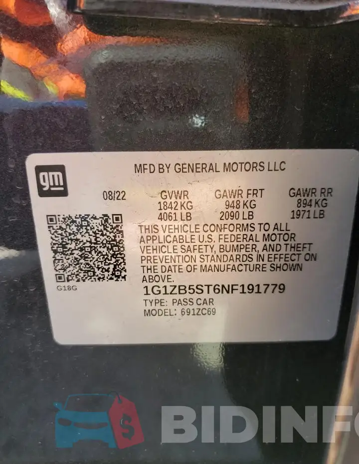 1G1ZB5ST6NF191779 Photo# 12
