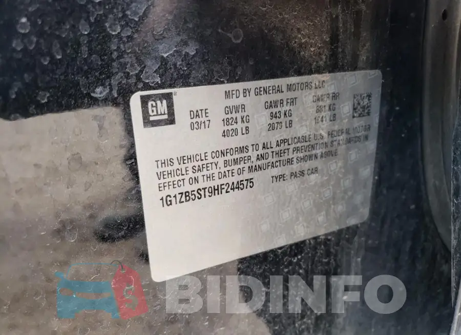 1G1ZB5ST9HF244575 Photo# 12