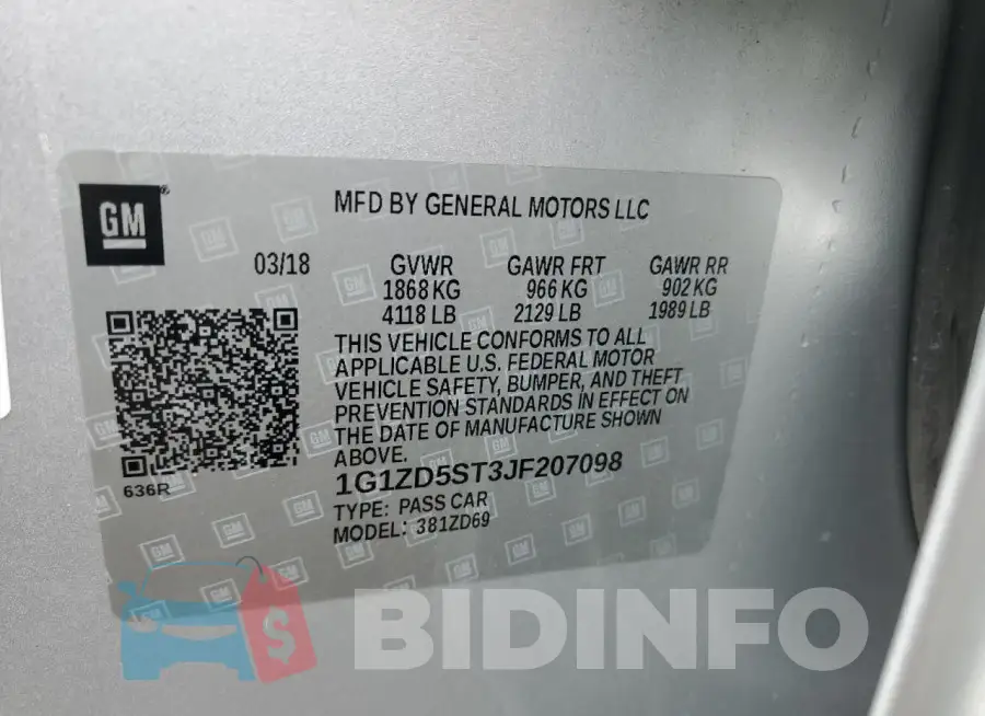 1G1ZD5ST3JF207098 Photo# 12
