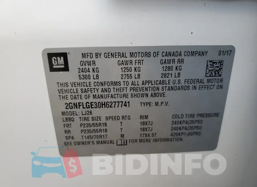 2GNFLGE30H6277741 Photo# 13