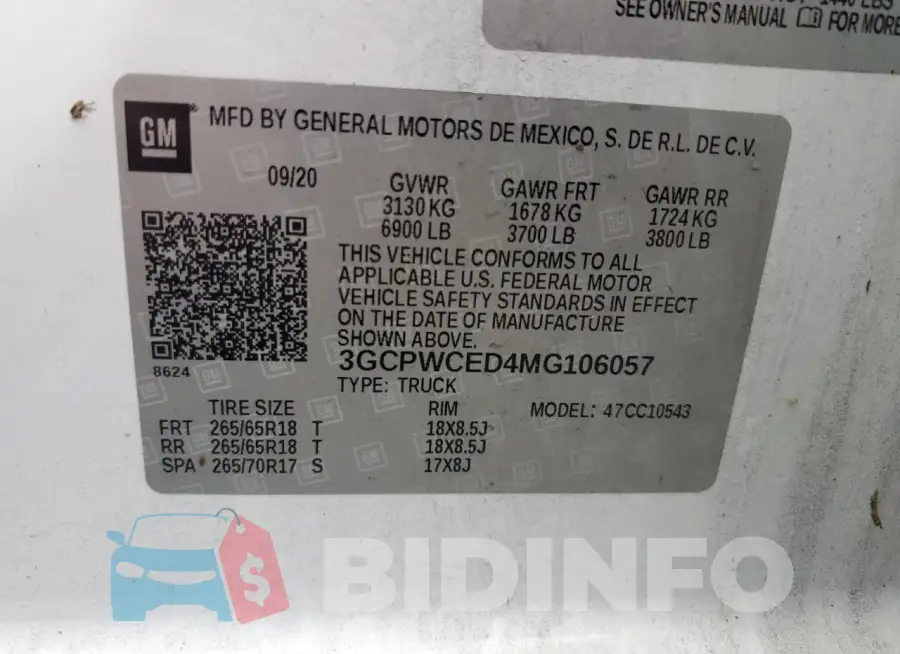 3GCPWCED4MG106057 Photo# 13