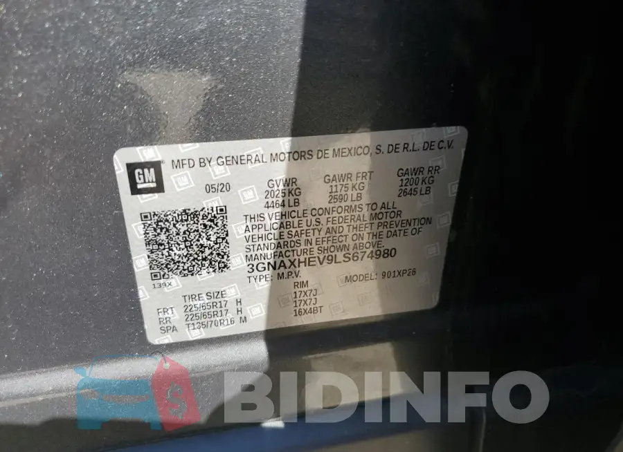 3GNAXHEV9LS674980 Photo# 13