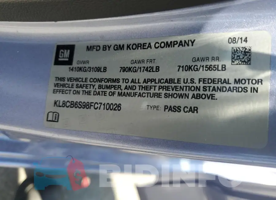 KL8CB6S98FC710026 Photo# 13