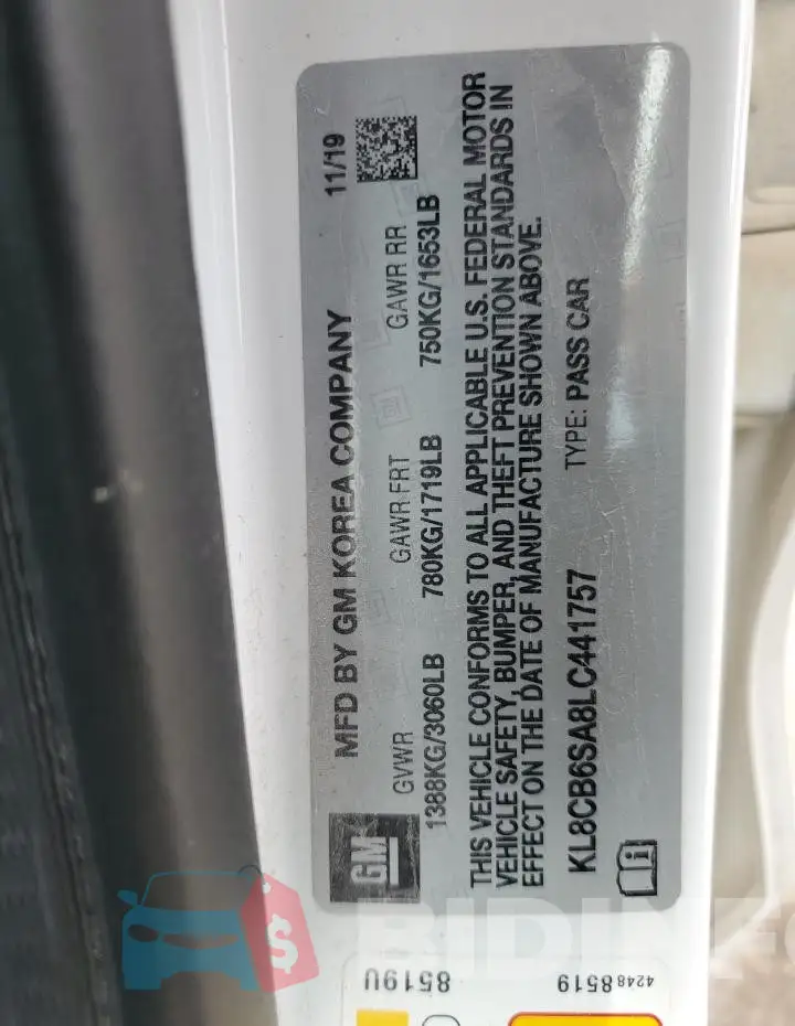 KL8CB6SA8LC441757 Photo# 12
