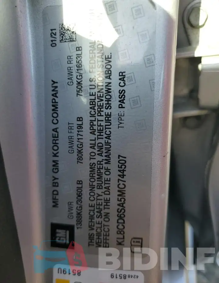 KL8CD6SA5MC744507 Photo# 12