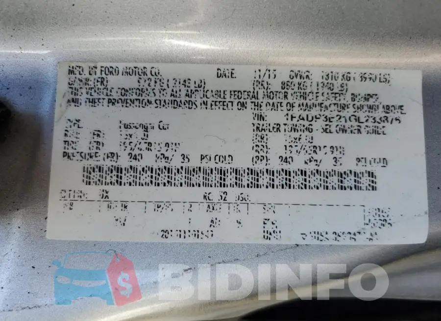 1FADP3E21GL233876 Photo# 12