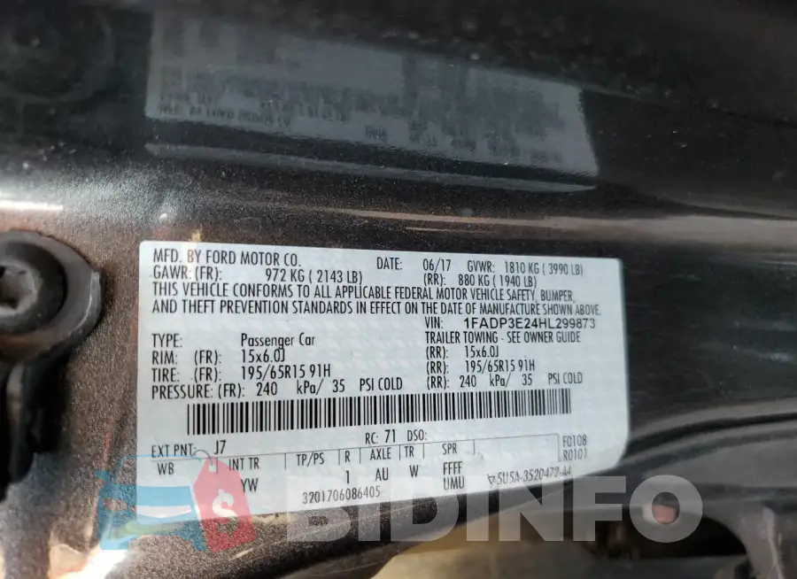 1FADP3E24HL299873 Photo# 13