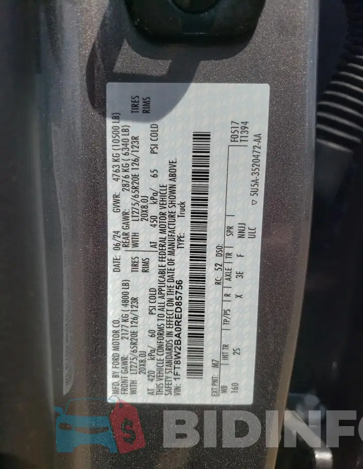 1FT8W2BA0RED85756 Photo# 13