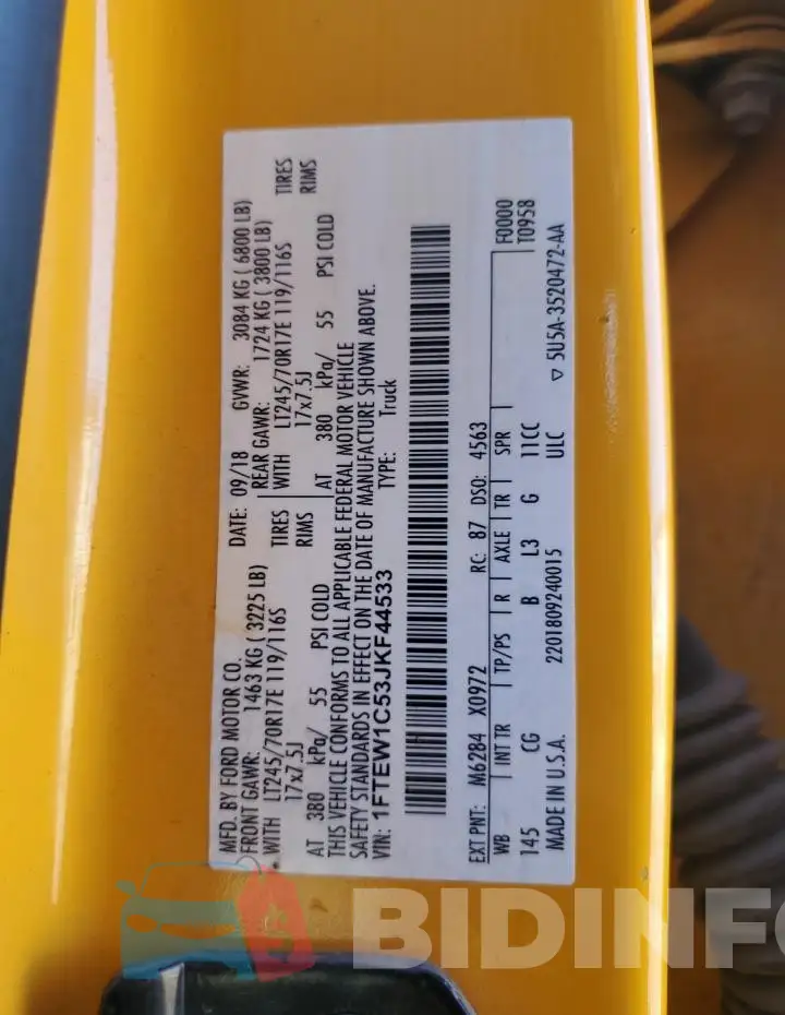 1FTEW1C53JKF44533 Photo# 12