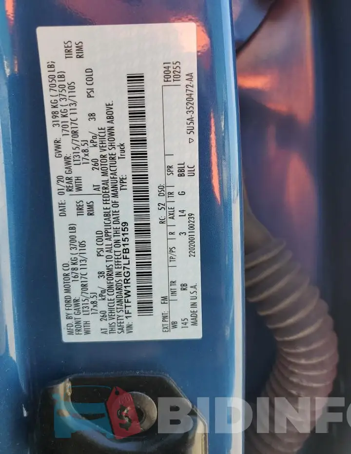 1FTFW1RG7LFB15159 Photo# 12