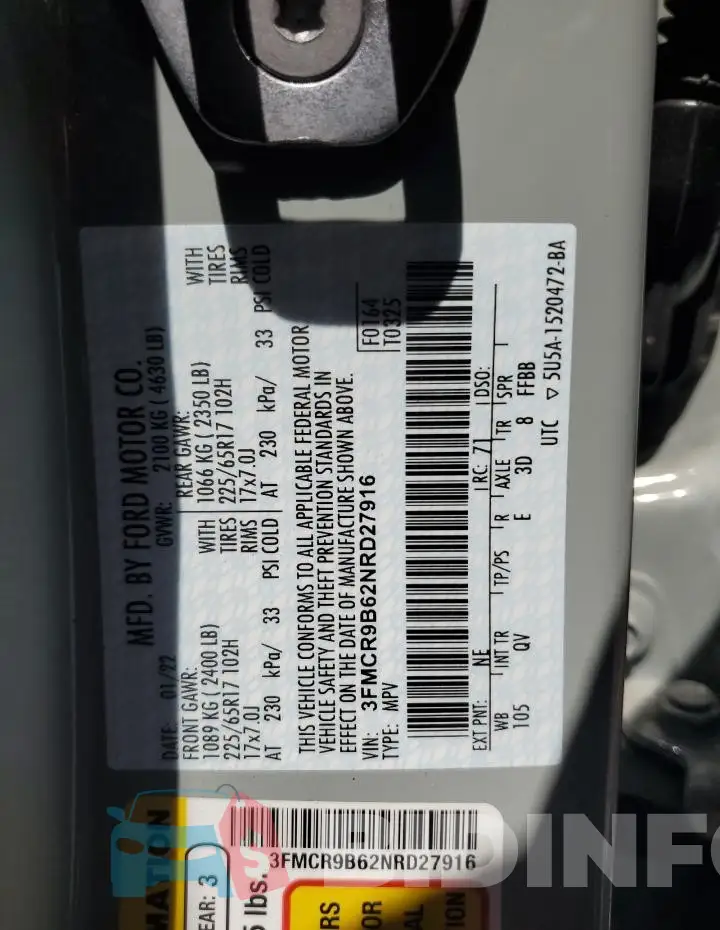 3FMCR9B62NRD27916 Photo# 13