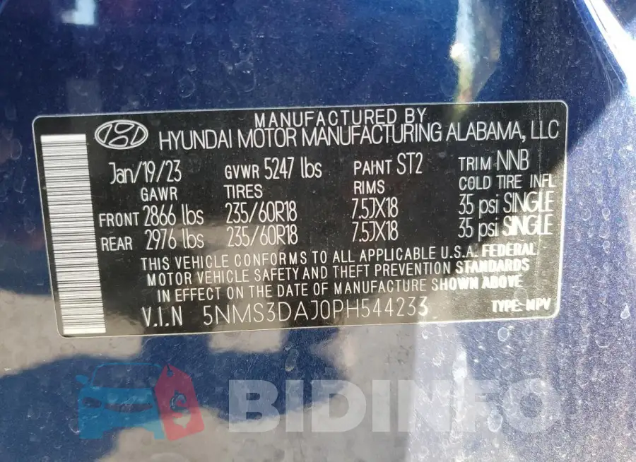 5NMS3DAJ0PH544233 Photo# 13
