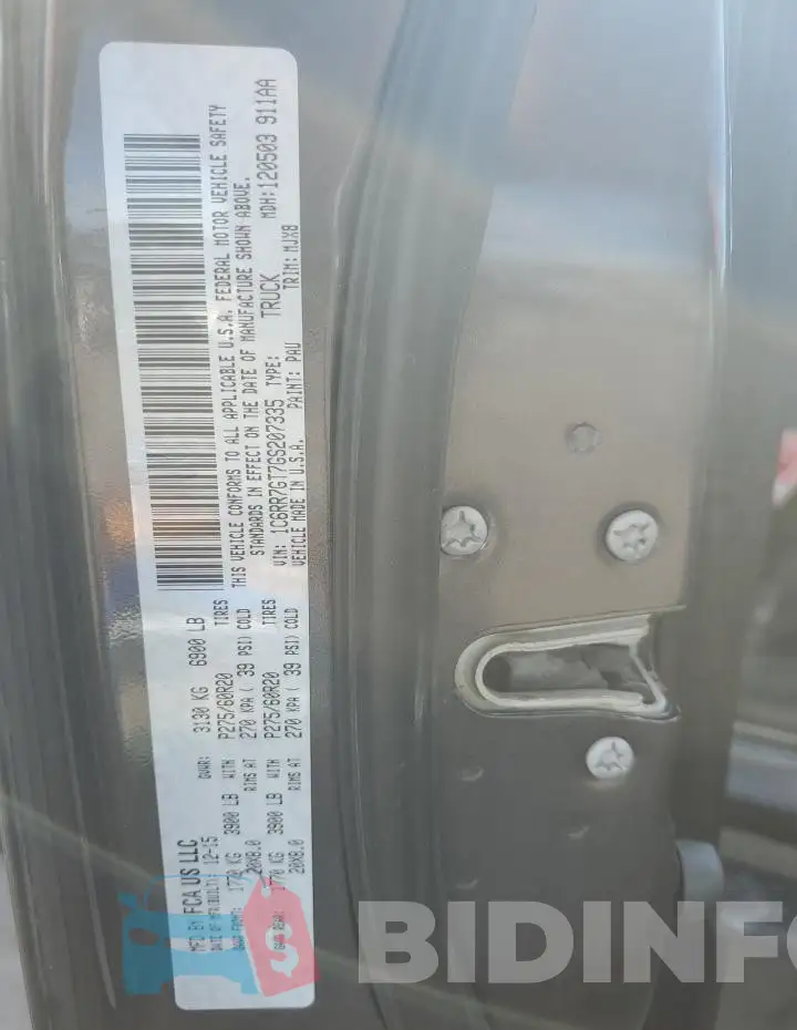 1C6RR7GT7GS207335 Photo# 12