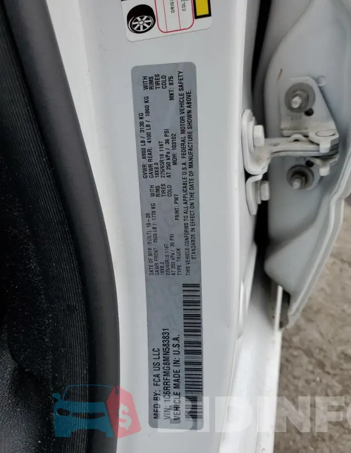 1C6RRFMG8MN583831 Photo# 12