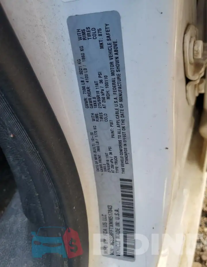 1C6SRFFTXMN517843 Photo# 12