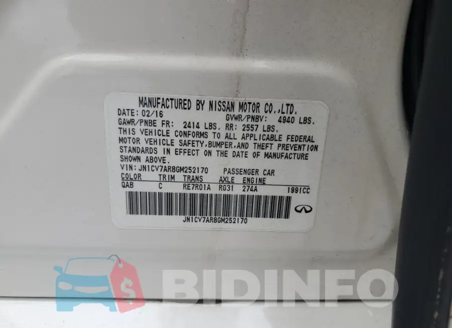 JN1CV7AR8GM252170 Photo# 12