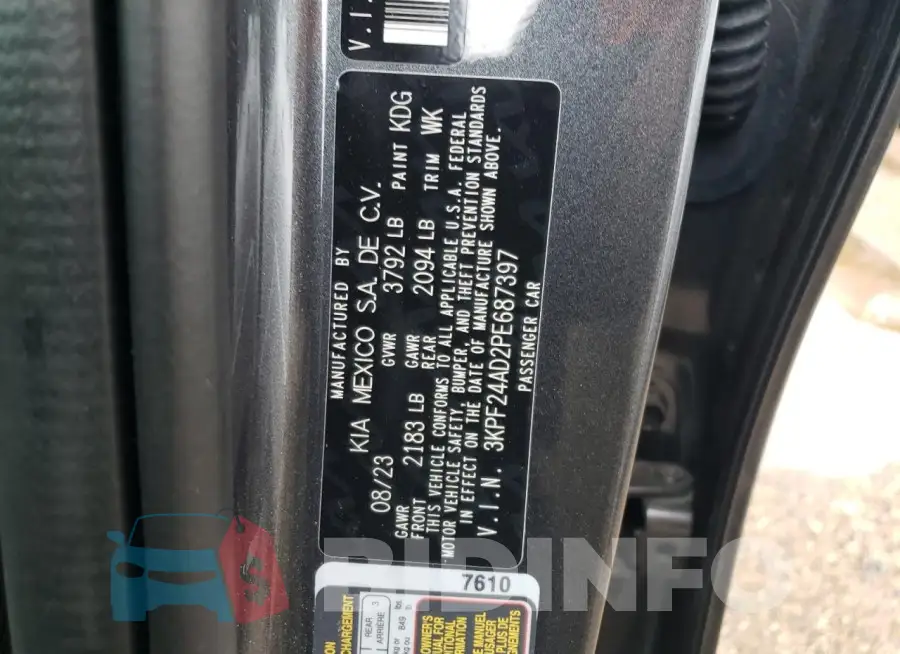 3KPF24AD2PE687397 Photo# 12