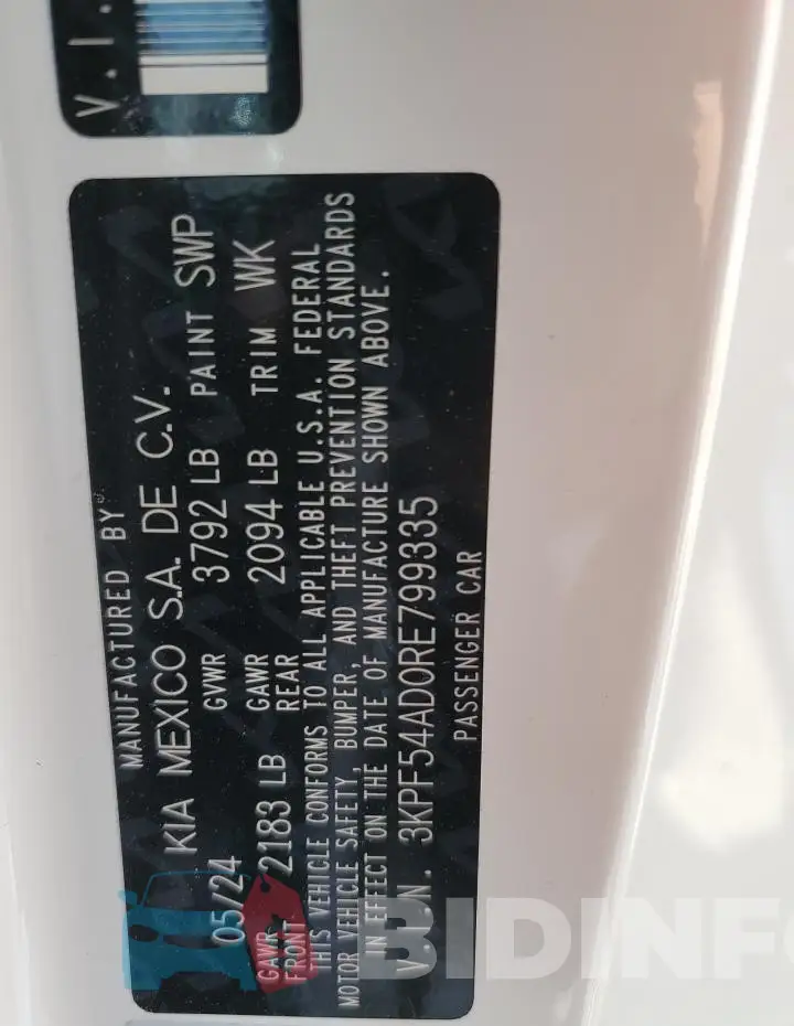 3KPF54AD0RE799335 Photo# 13