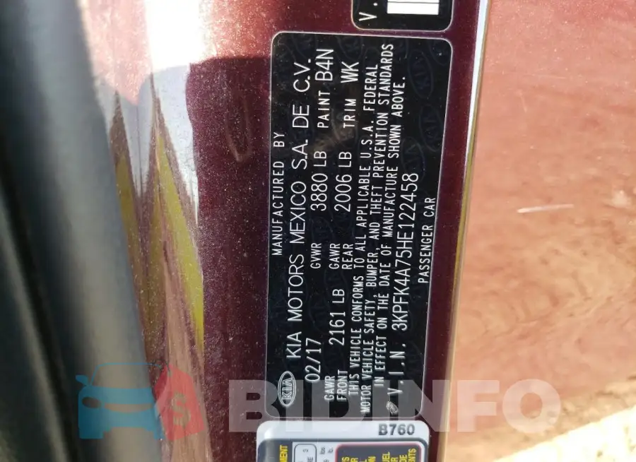 3KPFK4A75HE122458 Photo# 12