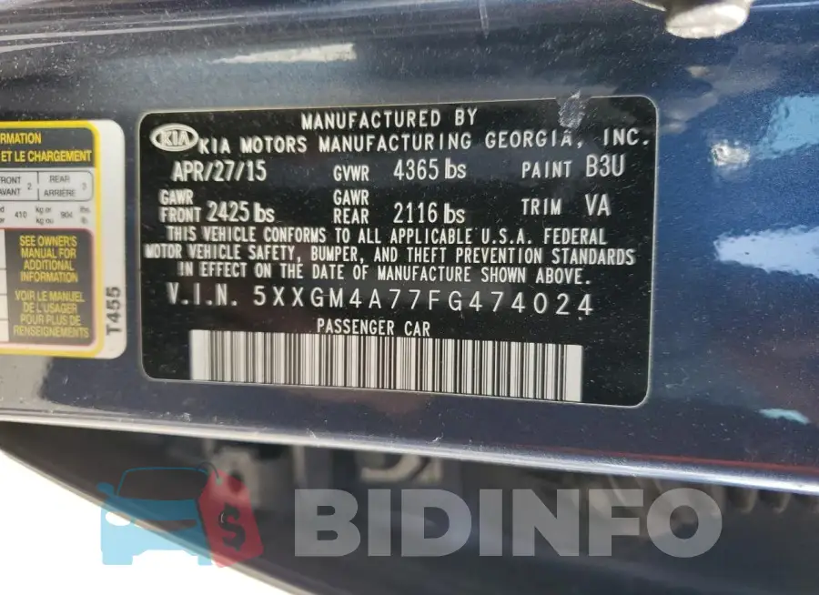 5XXGM4A77FG474024 Photo# 12