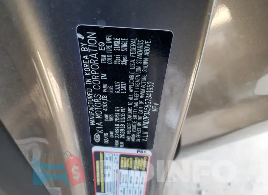 KNDJP3A58G7341952 Photo# 12