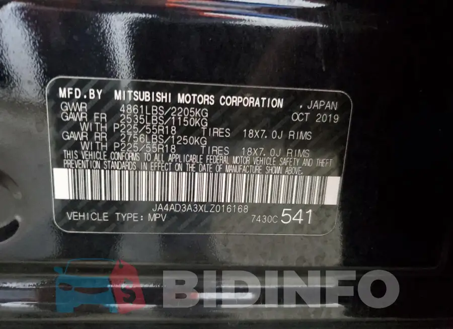 JA4AD3A3XLZ016168 Photo# 14
